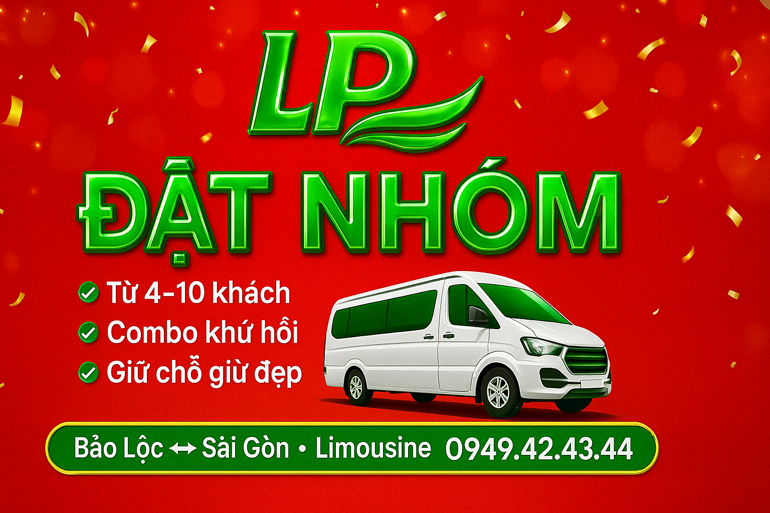 Ưu đãi đặt nhóm 5–9 khách – Giảm trực tiếp theo chặng