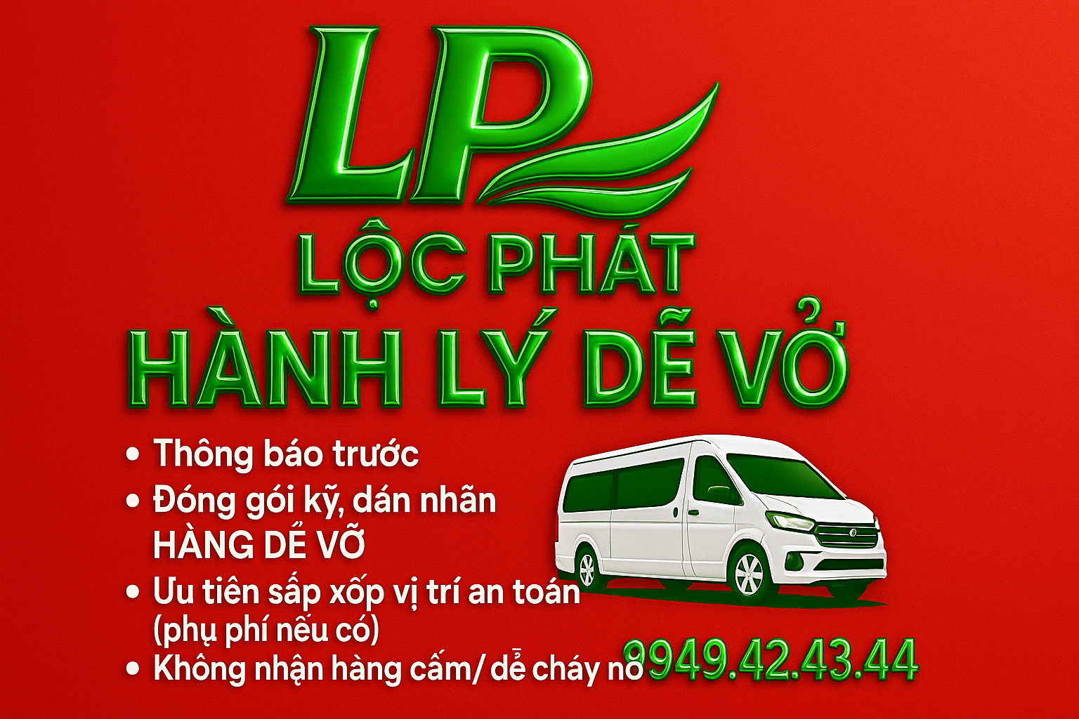 Hành lý dễ vỡ – Quy cách đóng gói & ký nhận