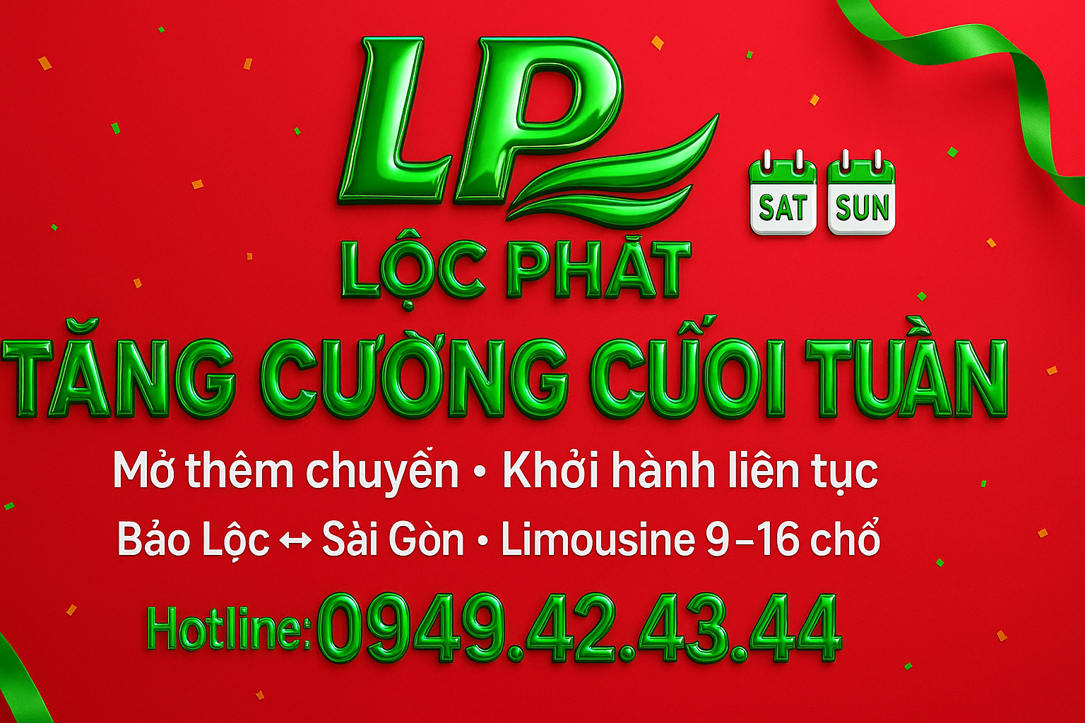 Tăng cường chuyến cuối tuần – Thêm khung giờ 18h & 21h